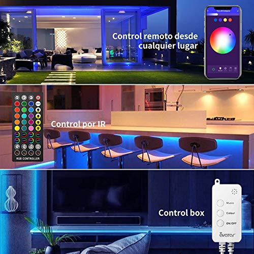 Alexa USB Tiras LED TV 3M, Luces de LED RGB inteligente Sync con Música, con Control App, 16 Millones Colores y 8 Modos Compatible con Alexa y Google Home, 5V 1A-1.5A para 40-60in HDTV/PC