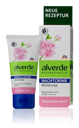 alverde wild-rose noche hidratante face-cream – regeneración de la piel y ayuda a restaurar Radiance – 50 ml – (no probado en animales)