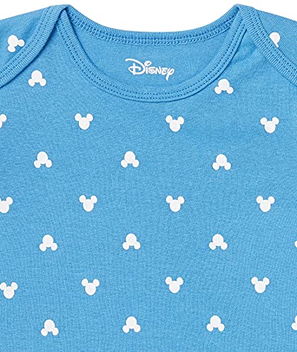 Amazon Essentials Baby Disney Star Wars Marvel Short-Sleeve Bodysuits Conjunto de Traje y Vestido, Paquete de 6 Mickey Oh Boy, 0 Meses