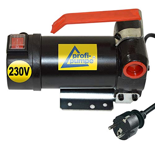 AMUR Bomba Diesel - Bomba Transferencia - Bomba Combustible - Bomba DE SUCCIÓN - Bomba GASÓLEO Diesel Star 160-4" Bomba ELECTRICA, con arrollamiento de Cobre, 2 Piezas boquillas de latón.