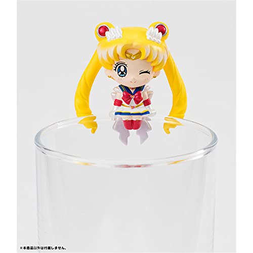 Anime Sailor Moon Tea Tea Decoraciones Figuras de acción Juguetes para niños Tsukino Usagi Chibi USA Sailor Uranus Plutón Neptuno Saturno 6pcs