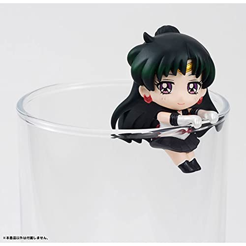 Anime Sailor Moon Tea Tea Decoraciones Figuras de acción Juguetes para niños Tsukino Usagi Chibi USA Sailor Uranus Plutón Neptuno Saturno 6pcs