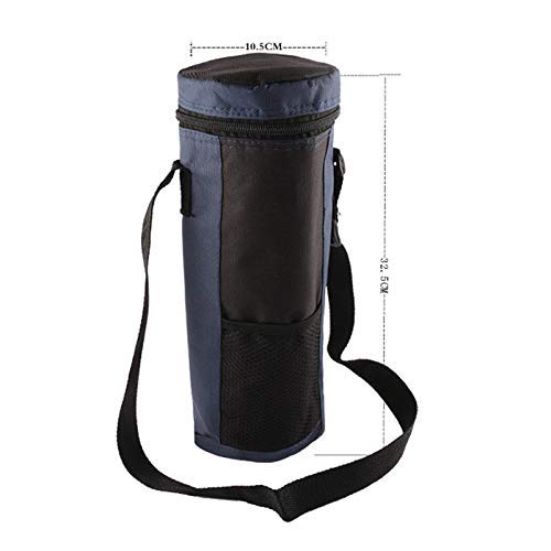 AoJuy Agua Enfriador de Botella Bolso Tote Aislante Soporte Transportador Funda para Viaje - Azul