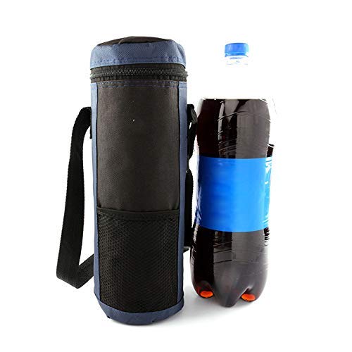 AoJuy Agua Enfriador de Botella Bolso Tote Aislante Soporte Transportador Funda para Viaje - Azul