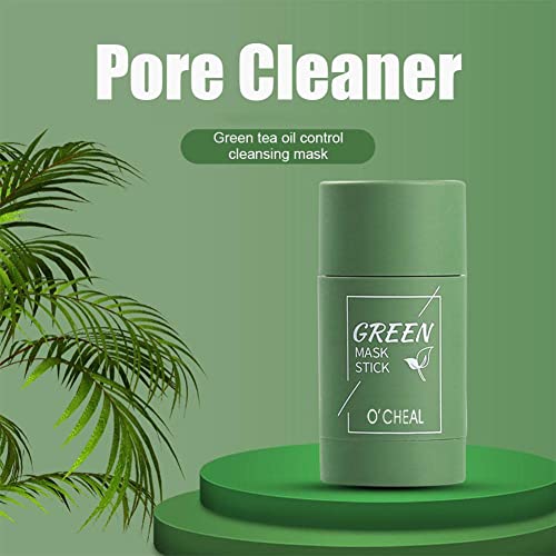 AONAT Green Stick Mask, Green Tea Cleansing Mask, Mascarilla Purificadora de Té Verde y Carbón de bambú, Eliminación profunda de puntos negro, Mejora la sequedad de la piel (2 PACK)