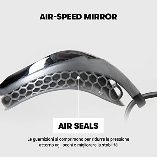 ARENA Air-Speed Mirror Gafas, Unisex-Adult, Silver-Blue, Talla única