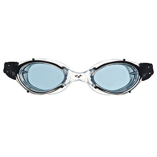 ARENA Nimesis Crystal M Gafas de Natación, Unisex Adulto, Negro/Transparente (Smoke), Universal