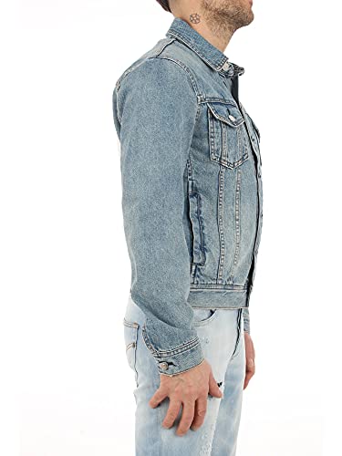 Armani Exchange 11, 5 Ounces, Medium Blue Wash Blouson Jacket Chaqueta Vaquera, Azul (Denim Indaco 1500), XX-Large para Hombre