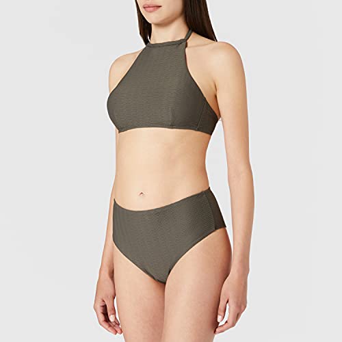 Armani Exchange Marrone Chiaro Halter Top Disfraces de tamaño Adulto, M para Mujer