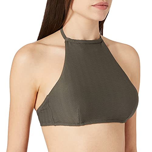 Armani Exchange Marrone Chiaro Halter Top Disfraces de tamaño Adulto, M para Mujer