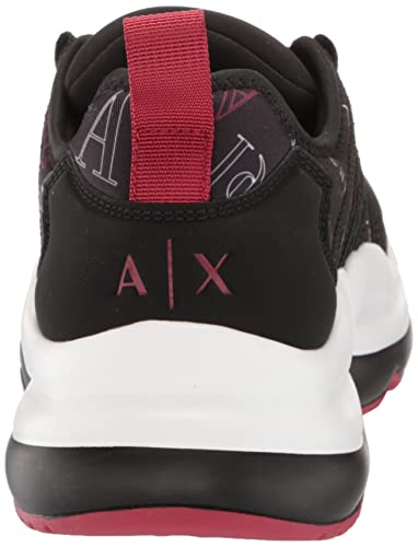 Armani Exchange Red Sole, Zapatillas Hombre, Blanco Rojo Negro, Medium EU