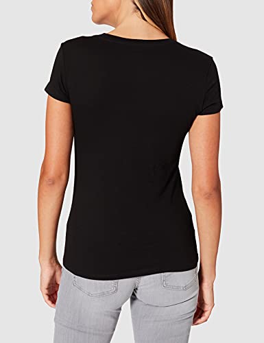 Armani Exchange Remixed Camiseta, Negro, XS para Mujer