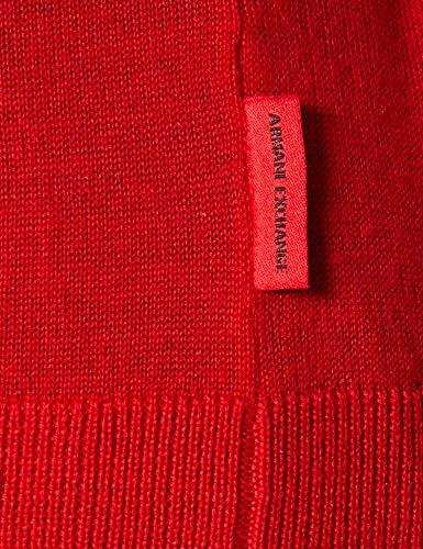 Armani Exchange Sudadera con Logotipo, Absolute Red, M para Hombre