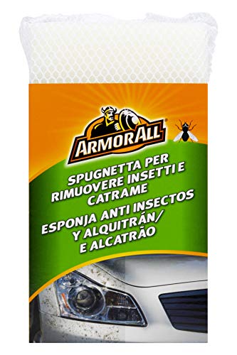 Armor All® - Esponja antinsectos y el alquitrán para el cuidado de tu coche - Elimina la pintura dañada por excrementos de insectos sin dejar arañazos - 1 unidad