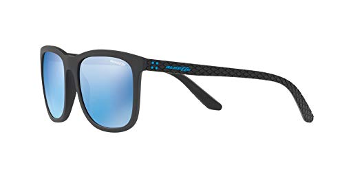 Arnette 0AN4240 01/55 56 Gafas de Sol, Negro (Matte Black/Blueemirrorbluee), Hombre