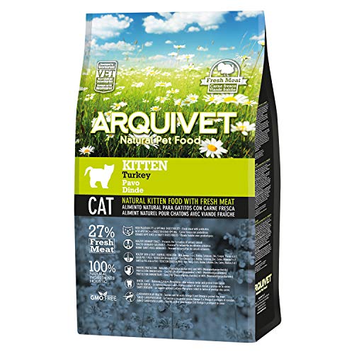 ARQUIVET Kitten Pienso Pavo 1,5 Kg para Gatitos - Pienso Natural con Carne Fresca de Pavo para Gatos de 2 a 12 Meses - Comida Seca para Gatos Junior - Alta digestibilidad, gastrointestinal