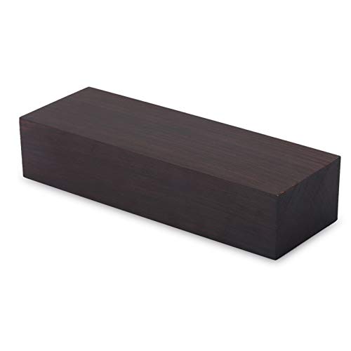 ASHATA Madera de ébano Negro 12x4x2,5 cm, Material de Bricolaje para Instrumentos Musicales, Herramientas y Mango de Cuchillo, Madera de ébano Negro Madera de Madera Original