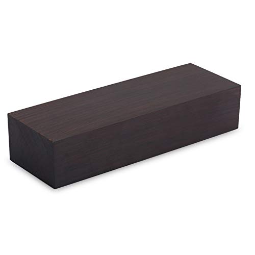 ASHATA Madera de ébano Negro 12x4x2,5 cm, Material de Bricolaje para Instrumentos Musicales, Herramientas y Mango de Cuchillo, Madera de ébano Negro Madera de Madera Original