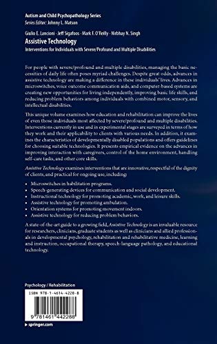 Assistive Technology: Interventions for Individuals with Severe/Profound and Multiple Disabilities: 0 (Autism and Child Psychopathology Series)