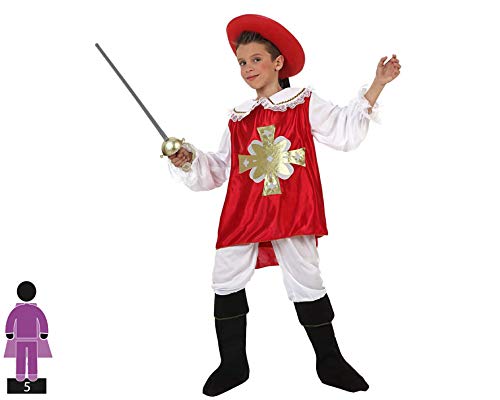ATOSA disfraz mosquetero niño infantil rojo 7 a 9 años