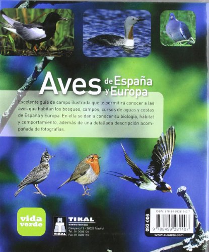 Aves de España y Europa (Vida verde)