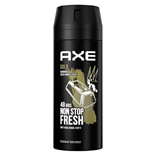 Axe Desodorante Bodyspray Gold, 48H de protección, 150ml