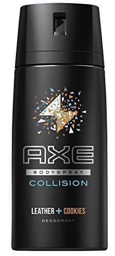 Axe Desodorante Spray Collision Leather & Cookies sin aluminio salze, 3 Pack (3 x 150 ml)