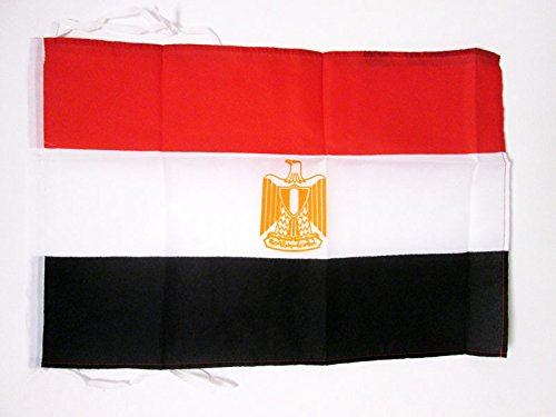 AZ FLAG Bandera de Egipto 45x30cm - BANDERINA EGIPCIA 30 x 45 cm cordeles