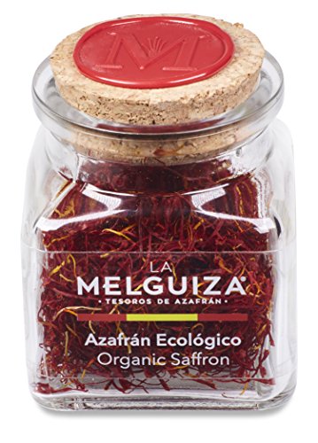 Azafrán Auténtico Español en Hebras Natural Envase Cristal Regalo de Cocina de Especias y Condimentos Gourmet (5 gr)