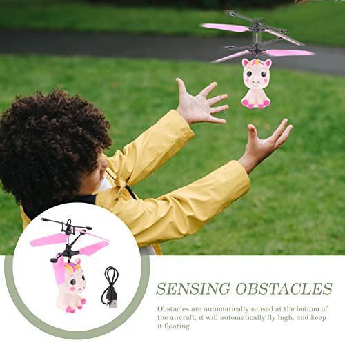 Balacoo Volando Fairy Unicornio Bola Juguete Recargable RC Mini Drone Inducción Helicóptero Flying Aircraft Juguetes para Niñas Niños