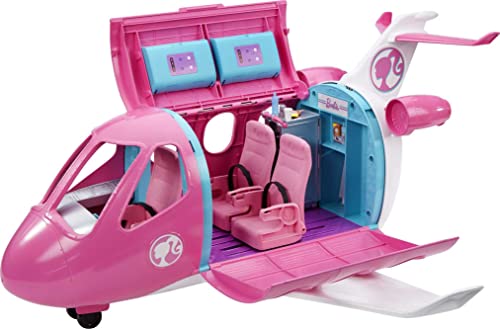 Barbie Avión de tus sueños, avión de juguete con accesorios para muñecas (Mattel GDG76)