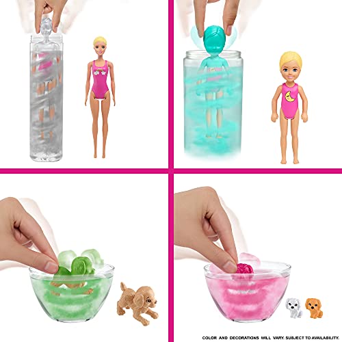 Barbie Color Reveal Caja Deluxe Fiesta De Pijamas Muñecas Y Accesorios Divertidos + Color Reveal Del Parque Al Cine, Muñeca Que Revela Sus Colores Con Agua, Incluye Ropa Y Accesorios (Mattel Gpd56)