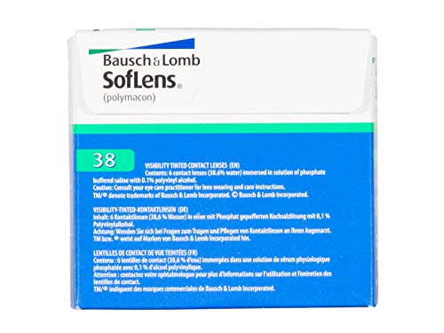 BAUSCH + LOMB - SofLens® 38 - Lentes de contacto - Reemplazo Mensual