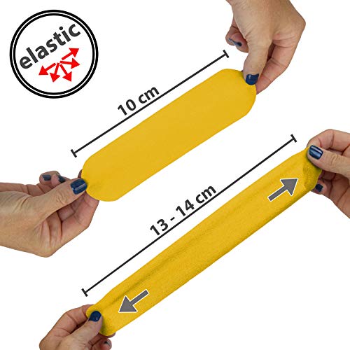 BB Sport 6 Rollos Cinta Kinesiología Tape 5 m x 5 cm Cinta Muscular E- Book Ejemplos Aplicación, Color:amarillo