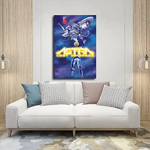 BDTSRT Imprimir en Cartel de Lienzo Sin Marco 60X90cm Aniem Poster Astra Lost in Space