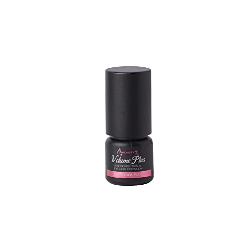 Beauty7 Volume Plus Negro Pegamento Adhesivo de Pestañas 0.5-1 Segundos de Secado Rápido para Extensión de Pestañas Postizas Individuales 2ml