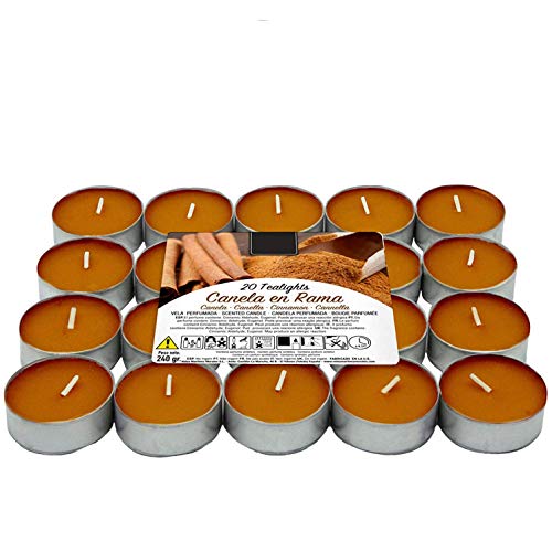 Besch Velas de té aromáticas (Canela En Rama, 20 Velas)