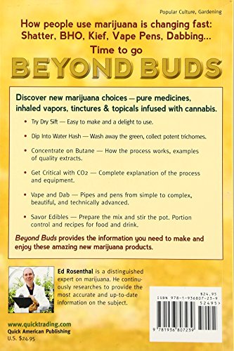 Beyond Buds: Marijuana Extracts- Hash, Vaping, Dabbing , Edibles and Medicines