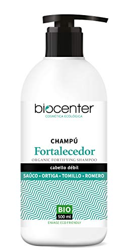 Biocenter Top Champú Fortalecedor Sauco Ortiga Tomillo Romero - Envase Ecofriendly 500 ml