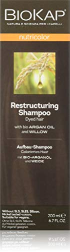 BIOKAP - Champú suave para el lavado diario del cabello con aceite de almendras dulces y Yucca