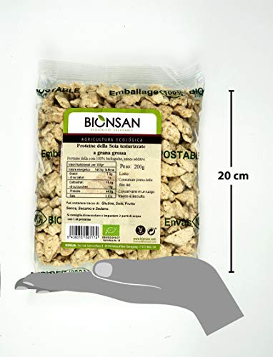 Bionsan Proteína de Soja Texturizada Gruesa | 1 Paquete de 200 gr