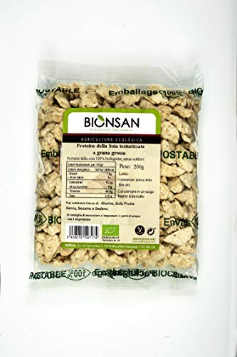 Bionsan Proteína de Soja Texturizada Gruesa | 1 Paquete de 200 gr