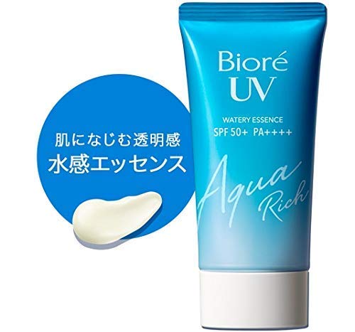Biore Sarasara UV Aqua Rich Watery Essence Sunscreen SPF50+ PA++++ 50g (Pack of 2) by Bior?