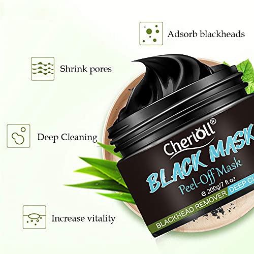 Blackhead Remover Mask, Peel Off Máscara,Mascarilla Exfoliante, Mascarilla negra, Deep Cleansing Mascarilla Exfoliante Limpiadora contra Puntos Negros y Acné para, Mascarillas Hidratantes masculino