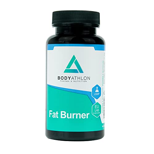 Bodyathlon- Fat Burner– Activador metabolismo- Adelgazante- Quemagrasas termogénico– Tonificador- Saciante- L-Carnitina, Té verde, Frambuesa, Pimienta negra y Vitamina B6-90 cápsulas- Vegano- Keto