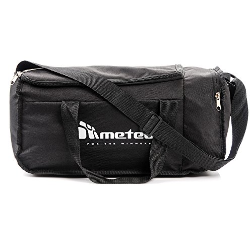 Bolsa de Deporte Gimnasio Fitness Viaje Vacaciones Deportiva - Bolso Universal con Bandolera - Bolsa plegada Ideal para jóvenes y Adultos, Hombre y Mujer 20L y 40L (Negro2, 20 L)