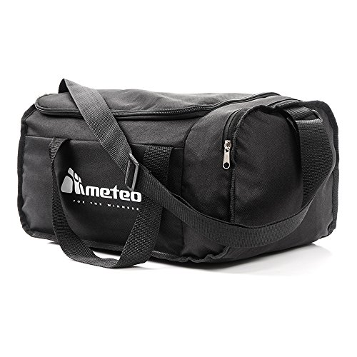 Bolsa de Deporte Gimnasio Fitness Viaje Vacaciones Deportiva - Bolso Universal con Bandolera - Bolsa plegada Ideal para jóvenes y Adultos, Hombre y Mujer 20L y 40L (Negro2, 20 L)