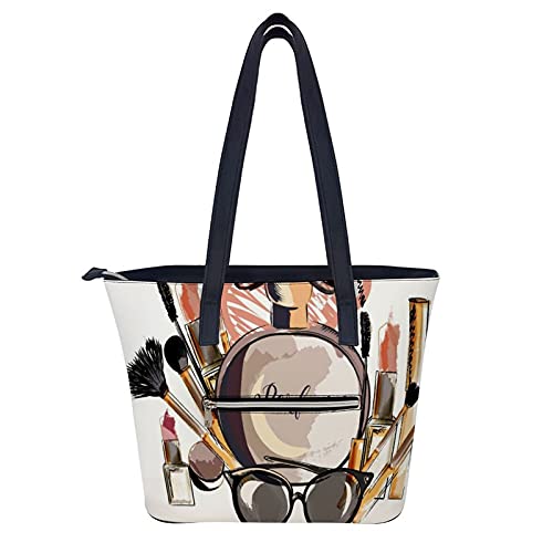 Bolso grande para mujer, cosmético