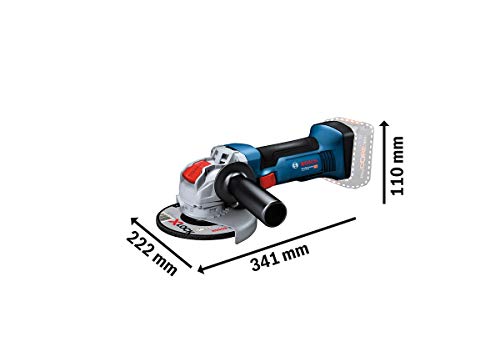 Bosch Professional 18V System Amoladora angular GWX 18V-8 (disco Ø 125 mm, con montaje X-Lock, incl. juego de discos de corte y amolado de 5 piezas, en L-BOXX 136) - Amazon Exclusive Set