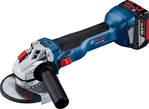 Bosch Professional 18V System GWS 18V-10 - Amoladora angular a batería (18V, disco Ø 125 mm, 9000 rpm, sin batería, en L-BOXX)